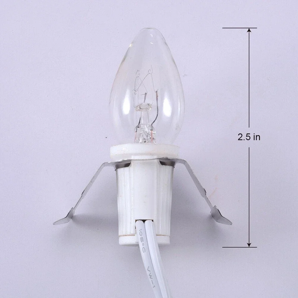 C7 4 Socket Light Cord for Christmas Villages Buildings Inline ON/Off Switch